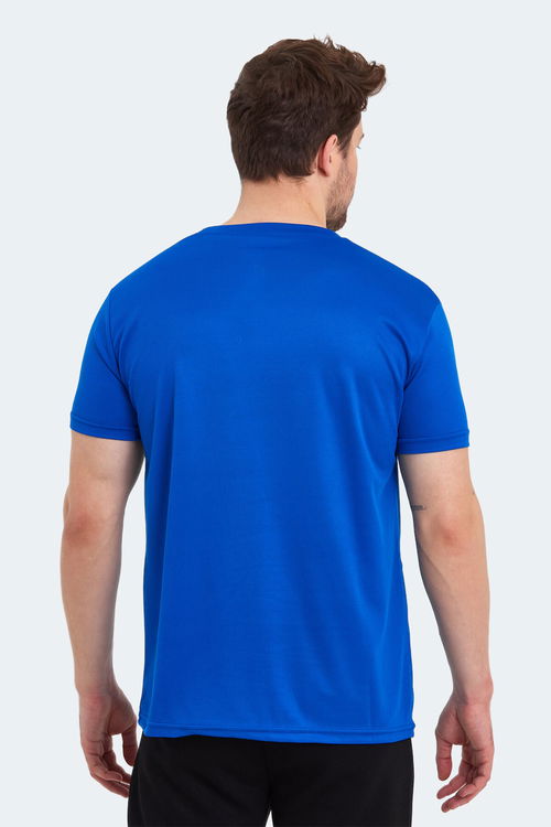 Slazenger ODALIS I Erkek Saks Mavi Tişört