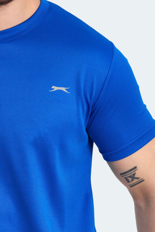 Slazenger ODALIS I Erkek Saks Mavi Tişört