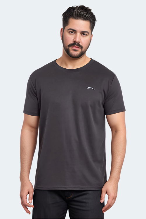 Slazenger ODALIS IN Büyük Beden Erkek Antrasit Tişört