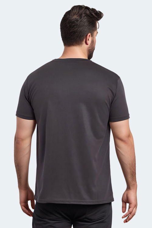 Slazenger ODALIS IN Büyük Beden Erkek Antrasit Tişört