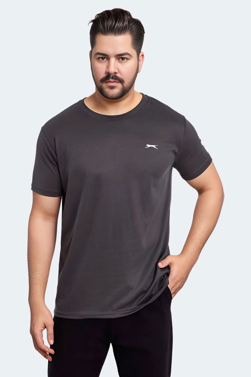 Slazenger ODALIS IN Büyük Beden Erkek Antrasit Tişört