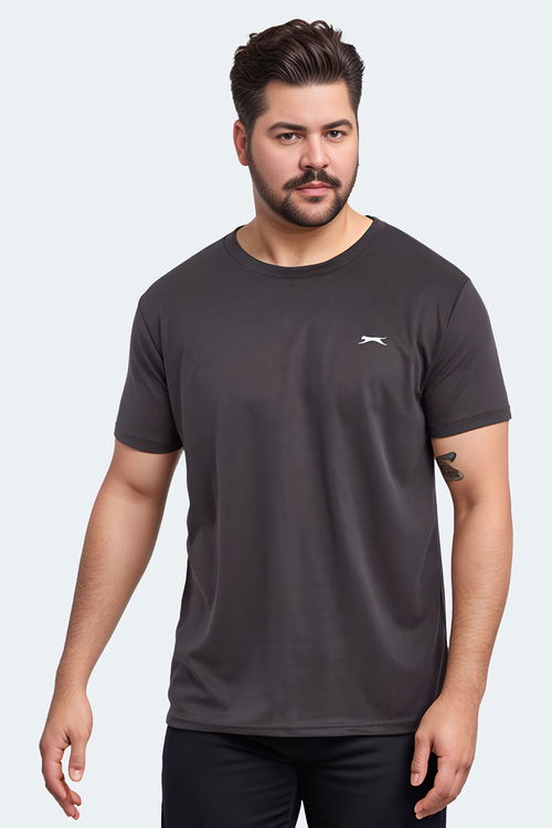 Slazenger ODALIS IN Büyük Beden Erkek Antrasit Tişört
