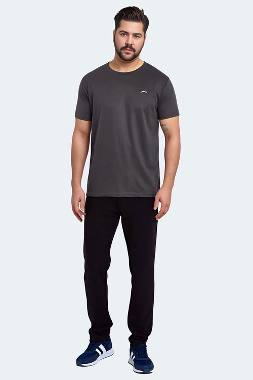 Slazenger ODALIS IN Büyük Beden Erkek Antrasit Tişört