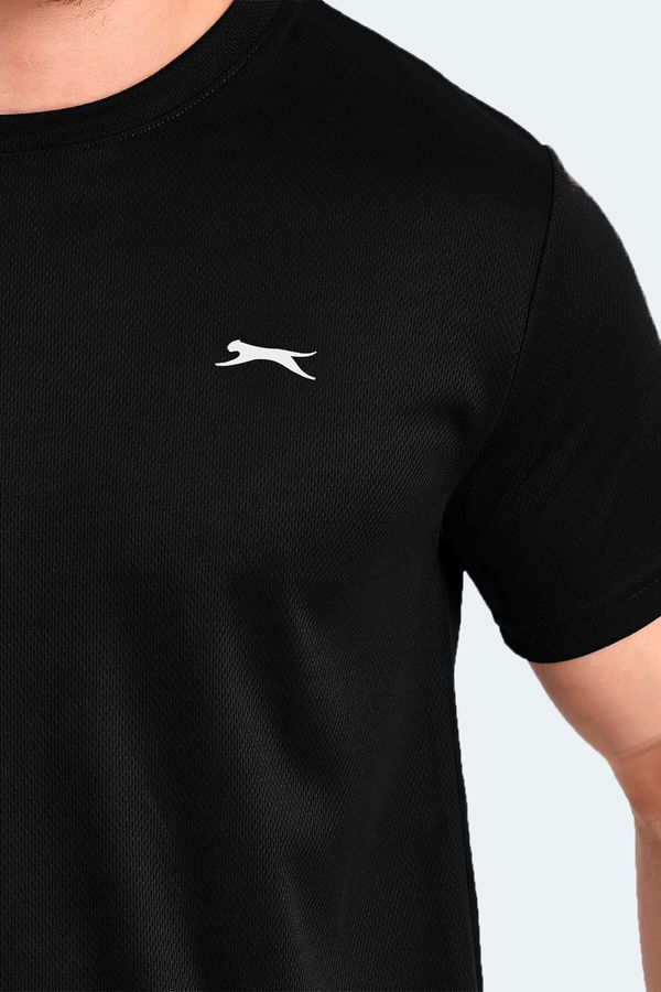 Slazenger ODALIS IN Büyük Beden Erkek Tişört Siyah