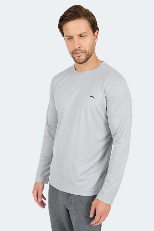 Slazenger ODIN I Erkek Gri Tişört