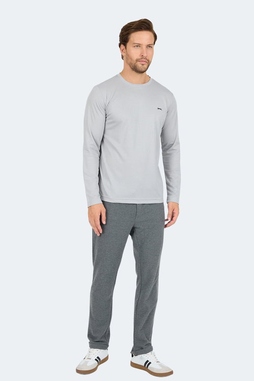 Slazenger ODIN I Erkek Gri Tişört
