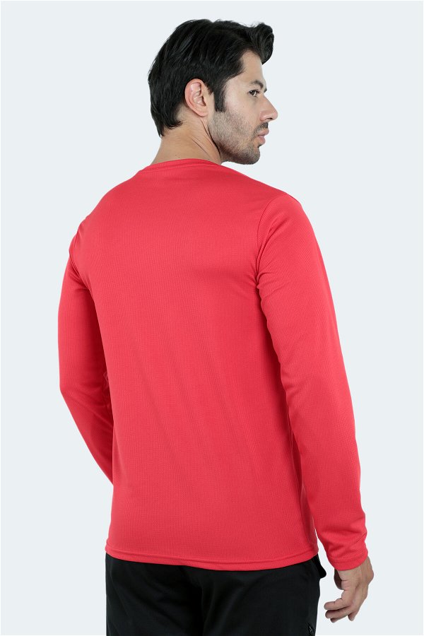 ODIN I Erkek Uzun Kollu T-Shirt Kırmızı