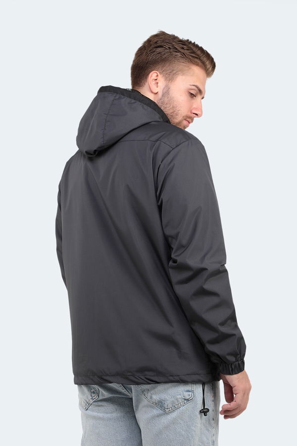 Slazenger OFANS Erkek Yağmurluk Koyu Gri