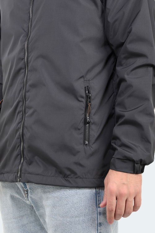 Slazenger OFANS Erkek Koyu Gri Yağmurluk