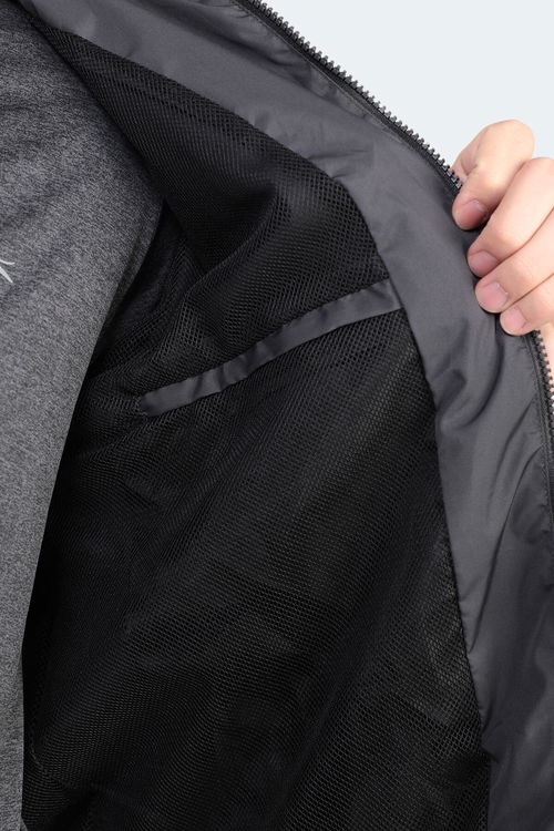 Slazenger OFANS Erkek Koyu Gri Yağmurluk