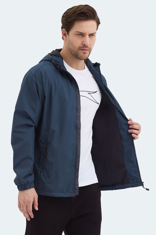 Slazenger OFANS Erkek Petrol Yağmurluk