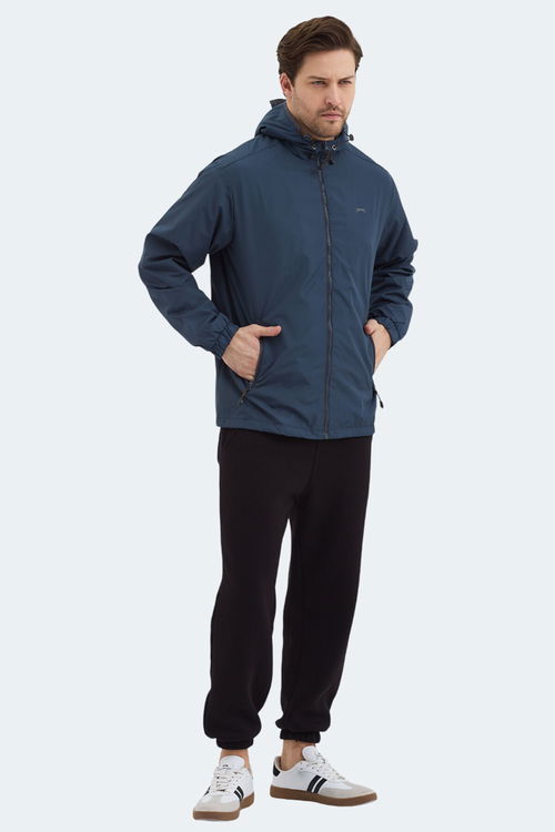 Slazenger OFANS Erkek Petrol Yağmurluk