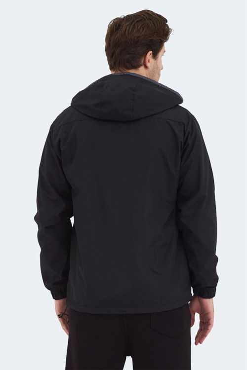 Slazenger OFANS Erkek Siyah Yağmurluk