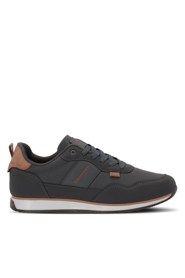 Slazenger OFFENSE Erkek Günlük Ayakkabı Koyu Gri / Beyaz