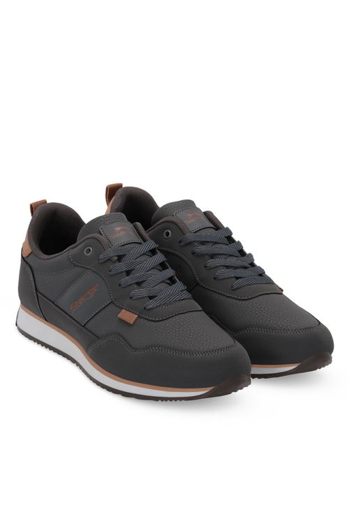 Slazenger OFFENSE Erkek Günlük Ayakkabı Koyu Gri / Beyaz