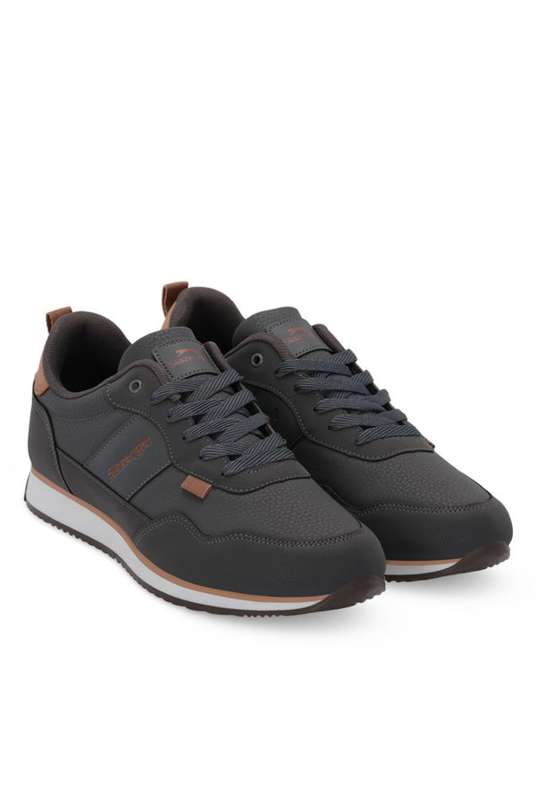 Slazenger OFFENSE Erkek Günlük Ayakkabı Koyu Gri / Beyaz