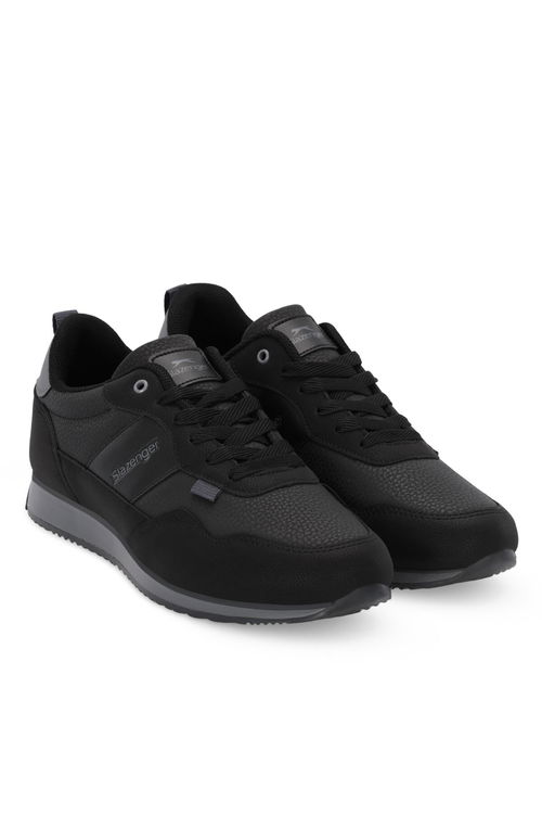 Slazenger OFFENSE Erkek Günlük Ayakkabı Siyah / Koyu Gri