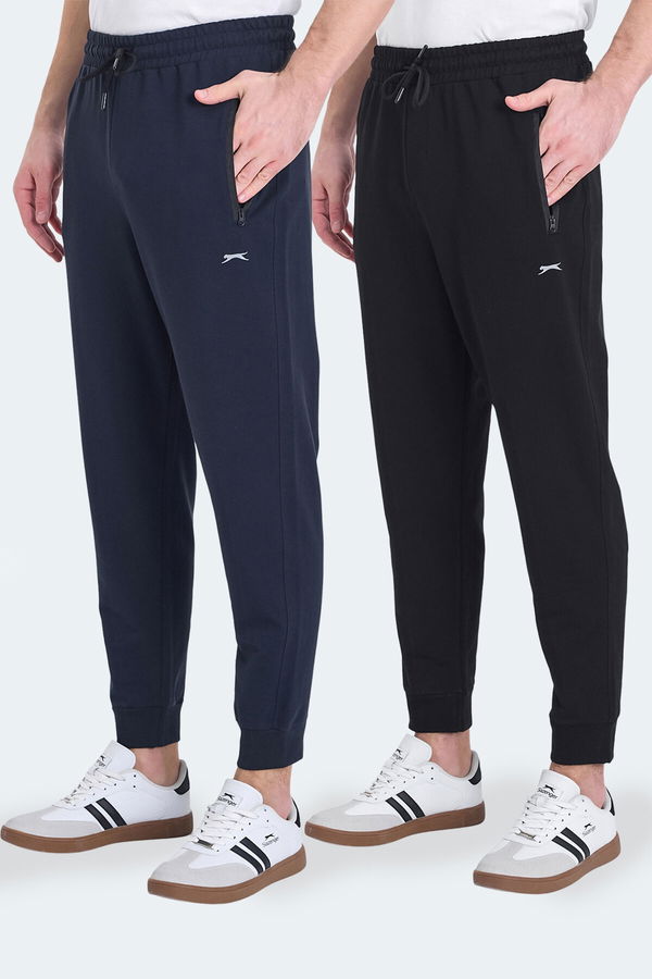 Slazenger OGNEN 2 Lİ SET Erkek Siyah - Lacivert Eşofman Altı