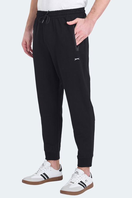 Slazenger OGNEN 2 Lİ SET Erkek Fermuar Cepli Siyah - Lacivert Eşofman Altı