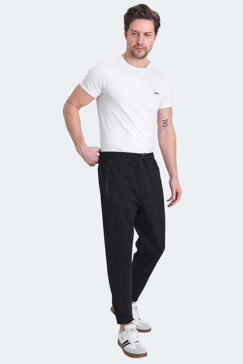 Slazenger OGNEN 2 Lİ SET Erkek Fermuar Cepli Siyah - Lacivert Eşofman Altı