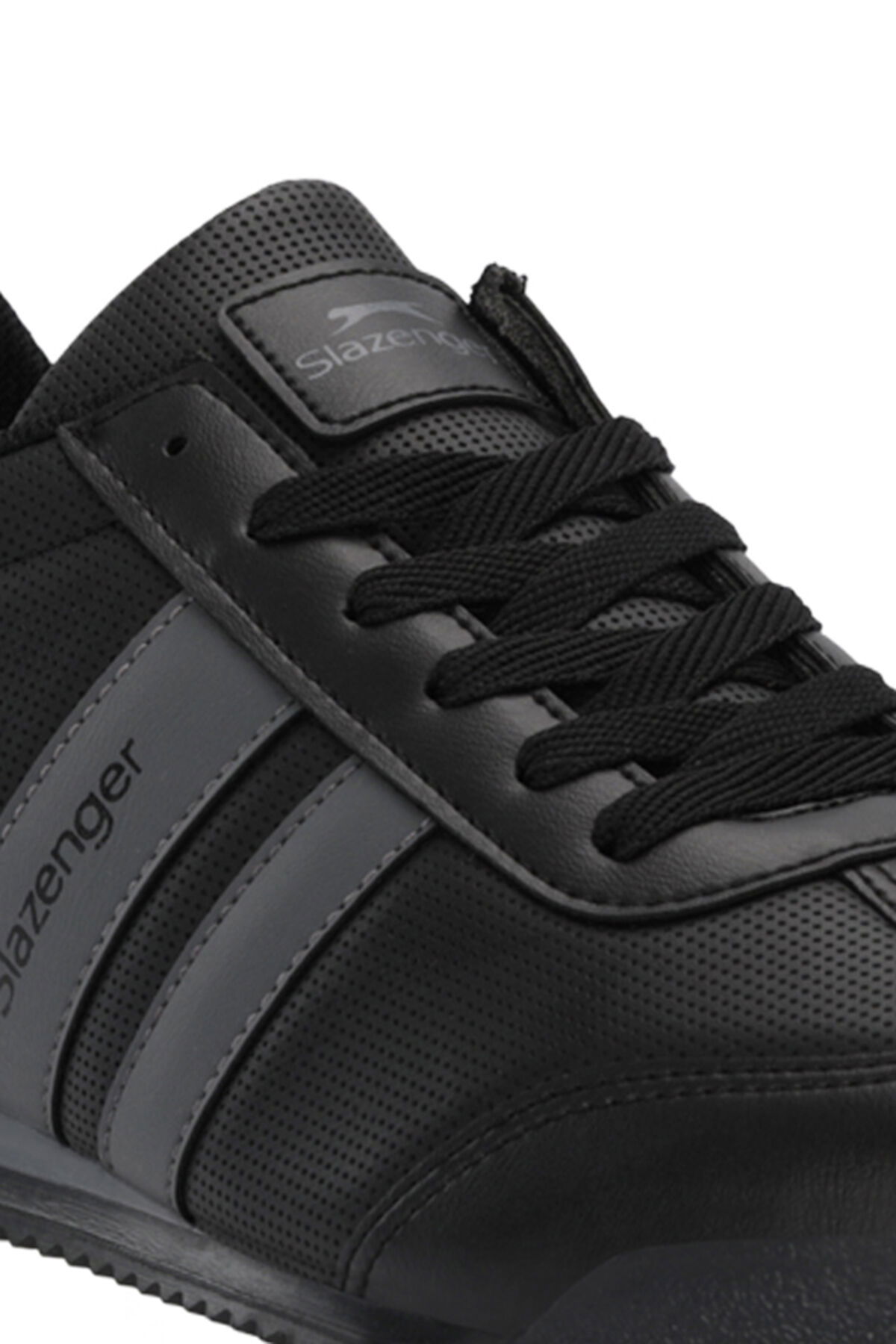 Slazenger OLEG I Erkek Siyah / Siyah Günlük Spor Ayakkabısı - Thumbnail