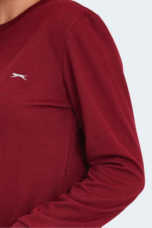 Slazenger OLINDA Kadın Cepli Bordo Eşofman Takımı
