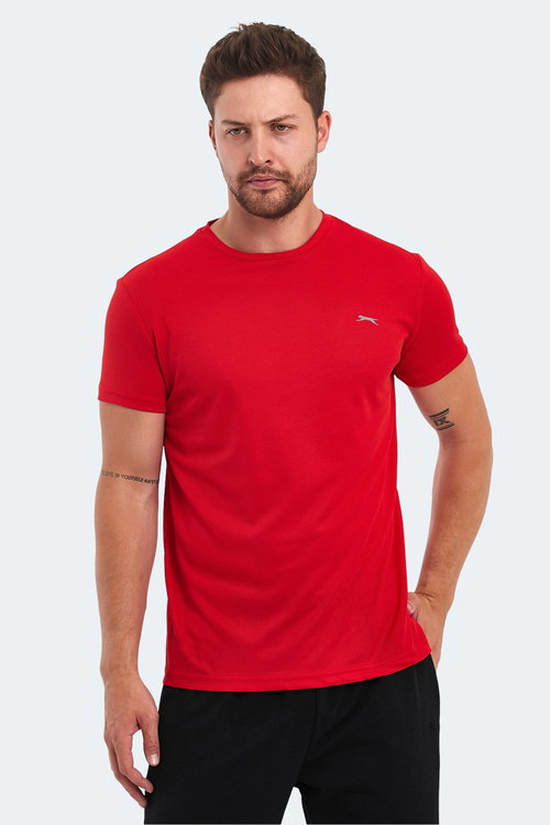 Slazenger OMAR KTN 3 LÜ SET Erkek Ekru - Lacivert - Kırmızı Tişört