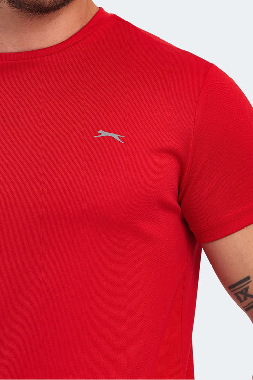 Slazenger OMAR KTN 3 LÜ SET Erkek Ekru - Lacivert - Kırmızı Tişört