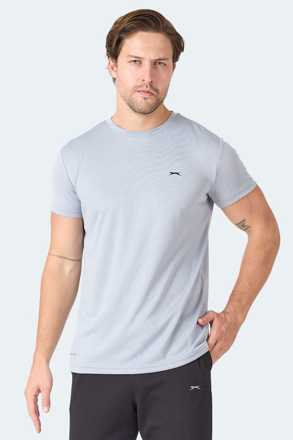 Slazenger OMAR KTN Erkek Açık Gri Tişört