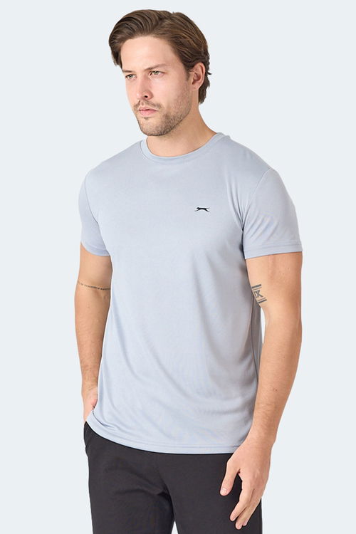 Slazenger OMAR KTN Erkek Açık Gri Tişört