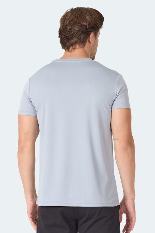 Slazenger OMAR KTN Erkek Açık Gri Tişört