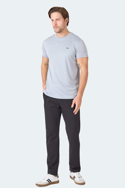 Slazenger OMAR KTN Erkek Açık Gri Tişört