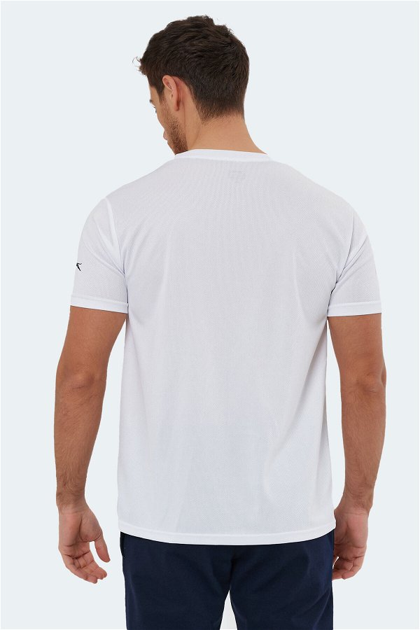 Slazenger OMAR KTN Erkek Kısa Kol T-Shirt Beyaz