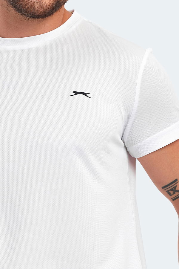 Slazenger OMAR KTN Erkek Tişört Beyaz