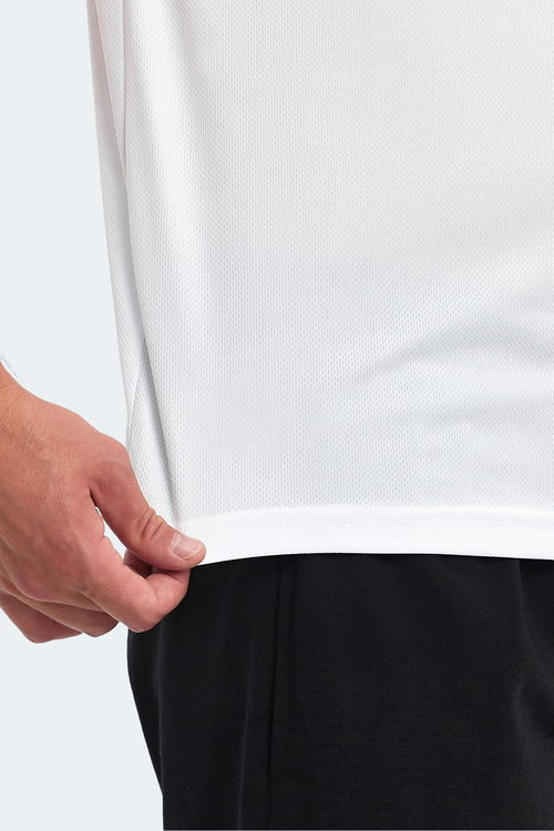 Slazenger OMAR KTN Erkek Beyaz Tişört