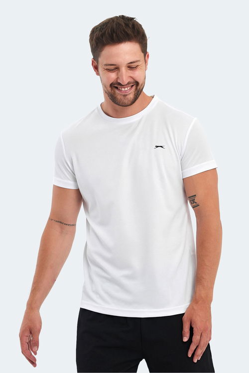 Slazenger OMAR KTN Erkek Beyaz Tişört