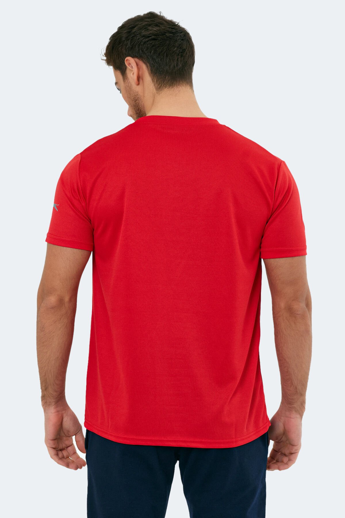 Slazenger OMAR KTN Erkek Kısa Kol T-Shirt Kırmızı - Thumbnail