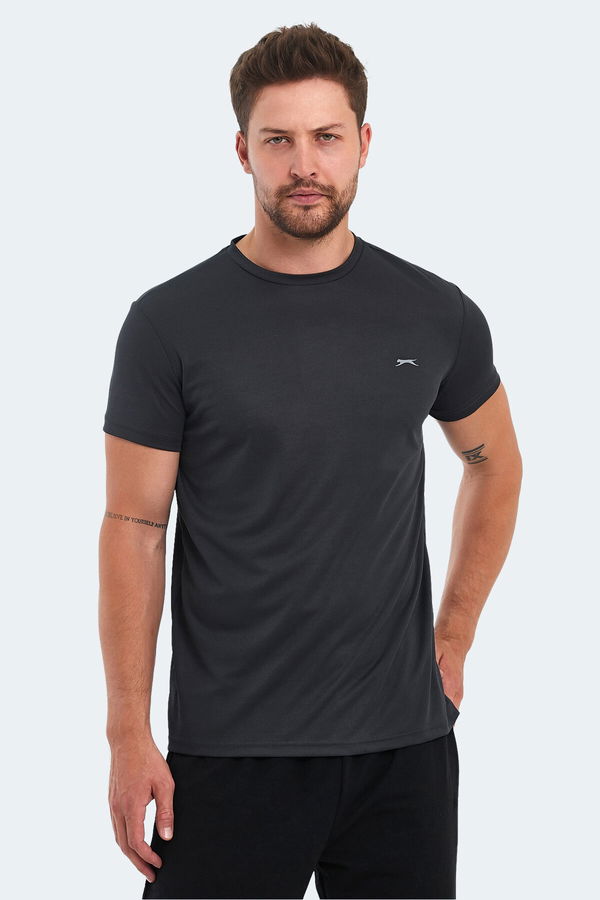 Slazenger OMAR KTN Erkek Koyu Gri Tişört