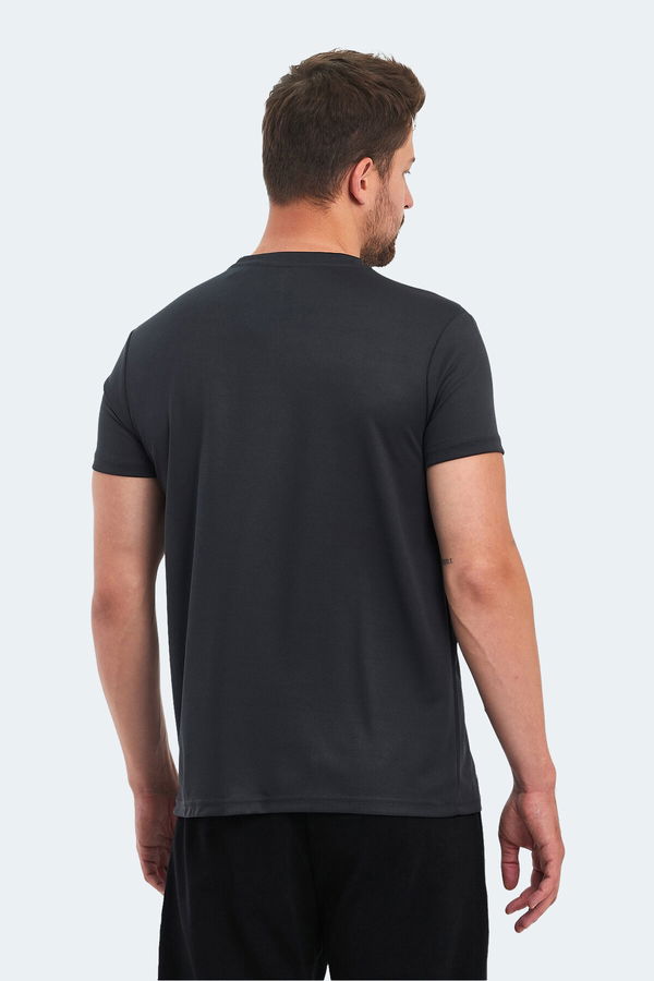 Slazenger OMAR KTN Erkek Koyu Gri Tişört