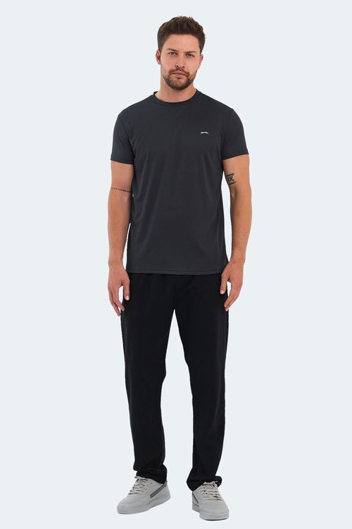 Slazenger OMAR KTN Erkek Koyu Gri Tişört Slazenger OMAR KTN Erkek Koyu Gri Tişört