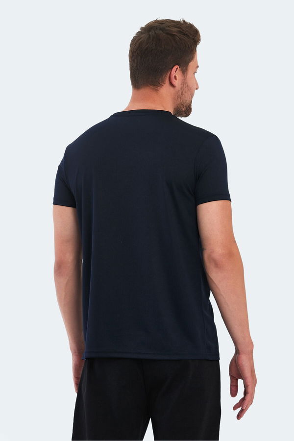 Slazenger OMAR KTN Erkek Lacivert Tişört