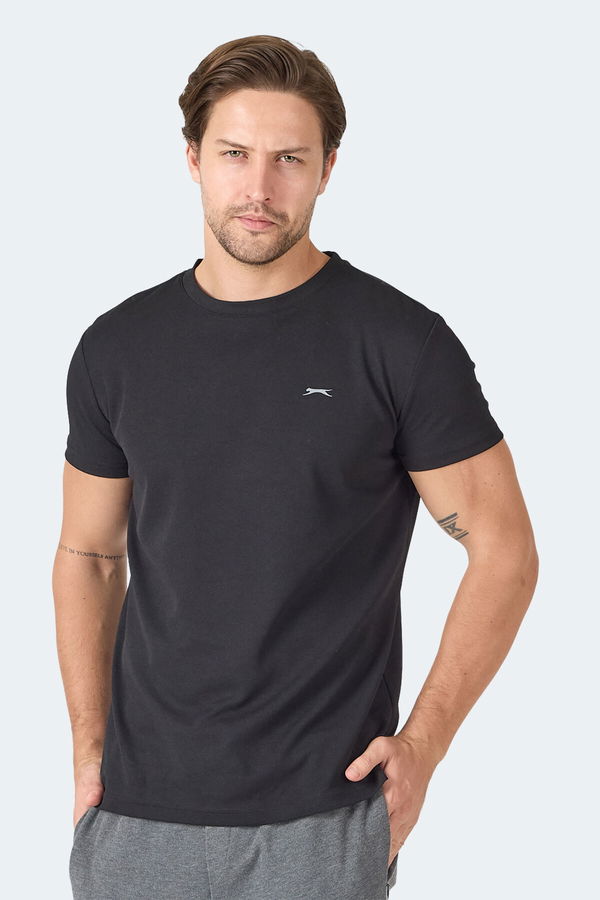 Slazenger OMAR KTN Erkek Siyah Tişört