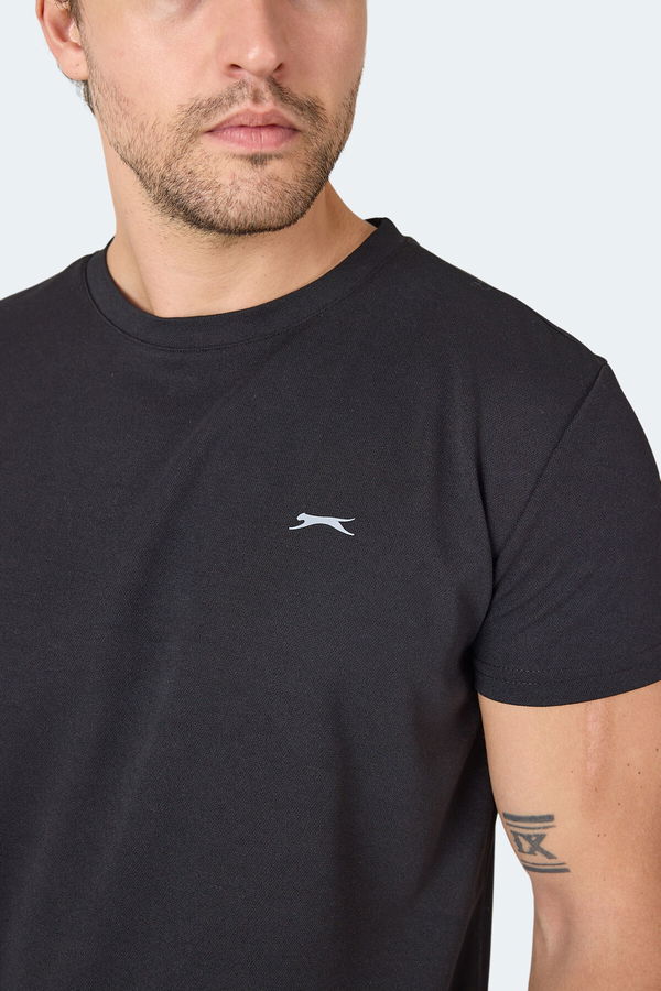 Slazenger OMAR KTN Erkek Siyah Tişört