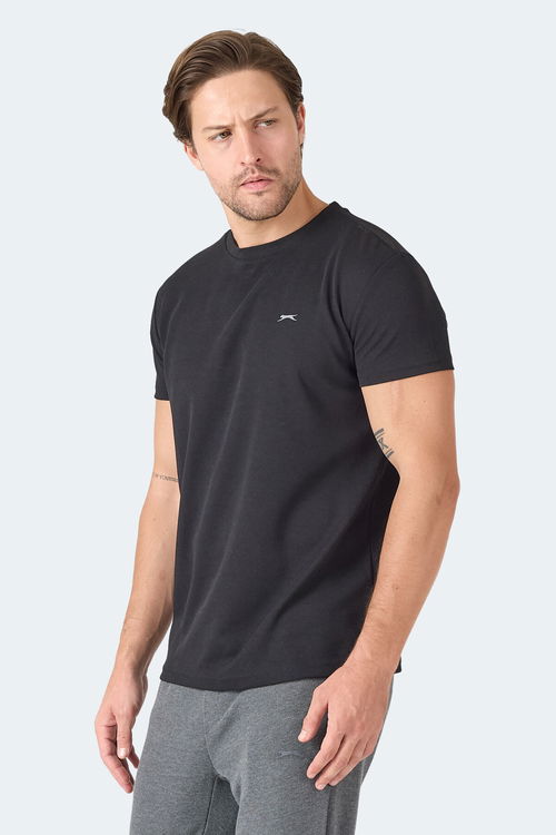 Slazenger OMAR KTN Erkek Siyah Tişört