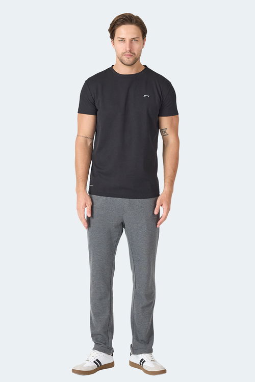 Slazenger OMAR KTN Erkek Siyah Tişört