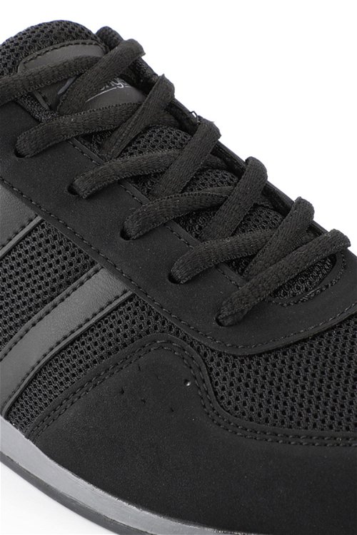 Slazenger OMEGA Büyük Beden Sneaker Erkek Ayakkabı Siyah / Siyah