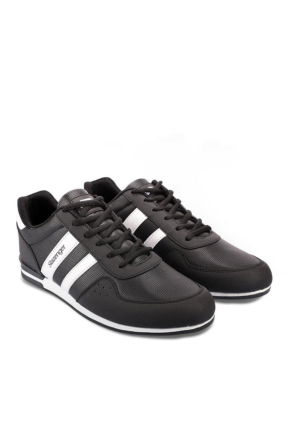 Slazenger OMEGA Sneaker Erkek Ayakkabı Siyah / Beyaz