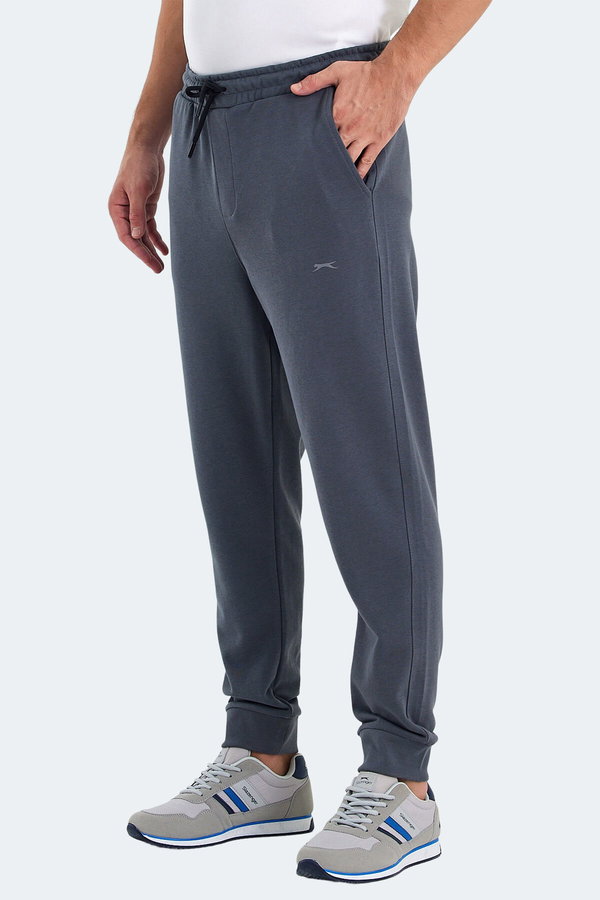 Slazenger ONIONIX I Erkek Cepli Koyu Gri Kamuflaj Eşofman Altı