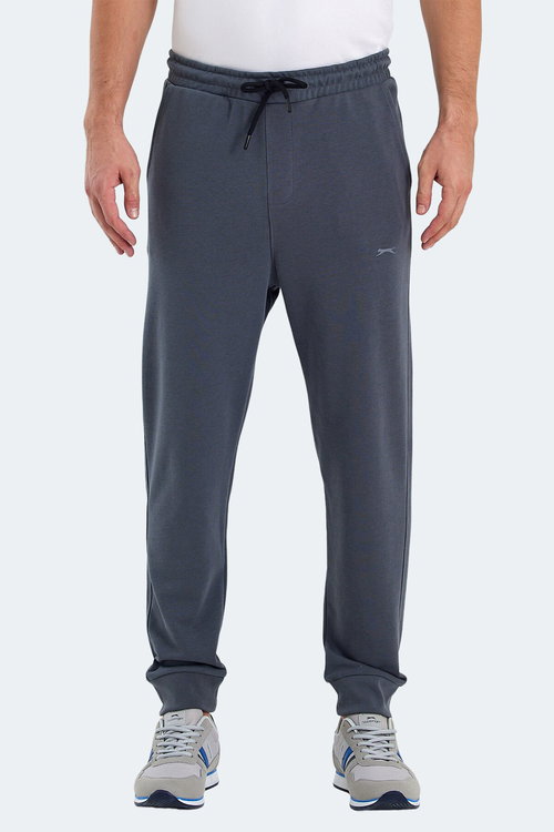 Slazenger ONIONIX I Erkek Cepli Koyu Gri Kamuflaj Eşofman Altı
