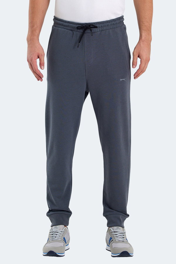 Slazenger ONIONIX I Erkek Cepli Koyu Gri Kamuflaj Eşofman Altı